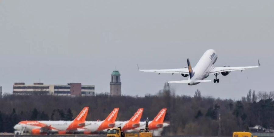 Flugzeuge am Berliner Airport Tegel