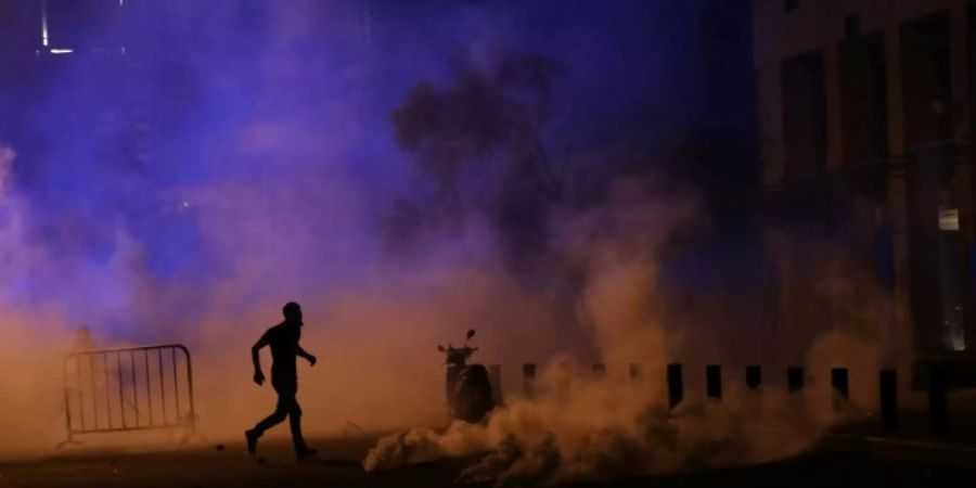 Demonstrant in Beirut