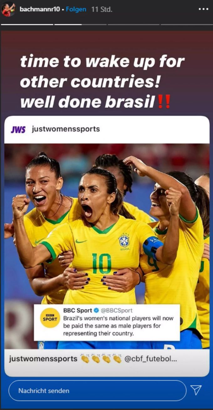 Ramona Bachmann freut sich über diese Entwicklung Brasilien