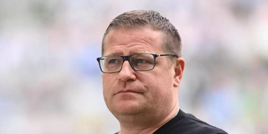 Kündigt an, dass Gladbach auf dem Transfermarkt zurückhaltend sein wird: Sportdirektor Max Eberl. Foto: Federico Gambarini/dpa-Pool/dpa