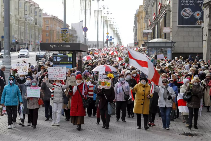 Demonstranten Belarus
