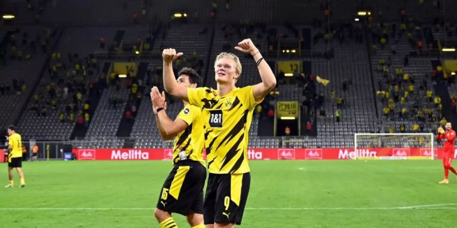 Erling Haaland sorgt in der Regel für die Dortmunder Tore. Foto: Bernd Thissen/dpa