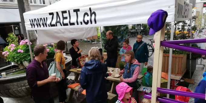 Die CVP-Politikerin Christina Bachmann-Roth hat den Stadtpark Lenzburg eröffnet. Stadtpark Lenzburg
