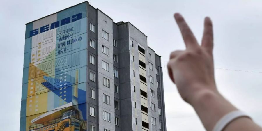 Demonstranten in Belarus