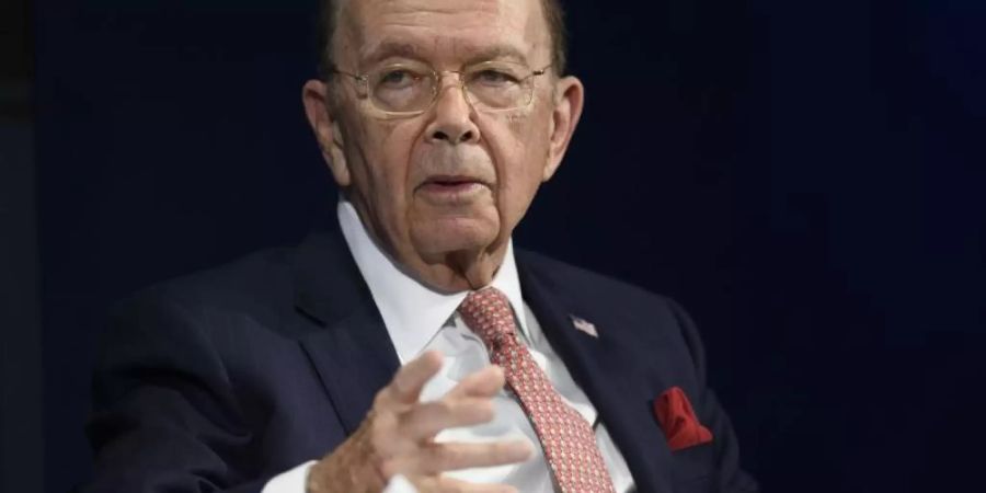 US-Handelsminister Wilbur Ross hat Hoffnungen auf ein schnelles Ende des Handelsstreits zwischen den USA und China gedämpft. Foto: Gian Ehrenzeller/Keystone