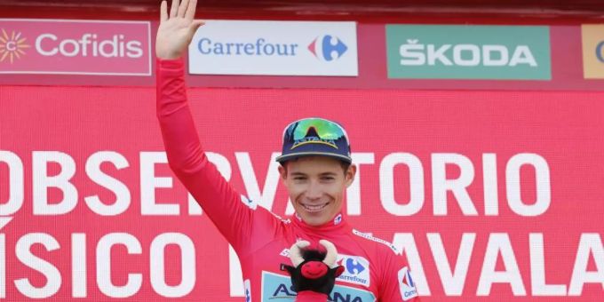 Der Kolumbianer Miguel Angel Lopez ist nach der 5. Etappe der Vuelta wieder Gesamtführender. Foto: Yuzuru Sunada/BELGA Der Kolumbianer Miguel Angel Lopez ist nach der 5. Etappe der Vuelta wieder Gesamtführender. Foto: Yuzuru Sunada/BELGA