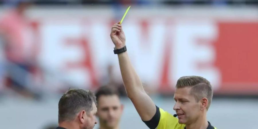 Sah Gelb: Paderborn-Coach Steffen Baumgart. Foto: Friso Gentsch
