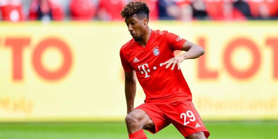Bayern Münchens Kingsley Coman würde sich über die Verpflichtung von Leroy Sané freuen. Foto: Uwe Anspach