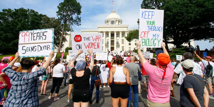 Demonstration gegen striktes Abtreibungsgesetz in Alabama