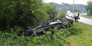 Selbstunfall auf der Riburgerstrasse