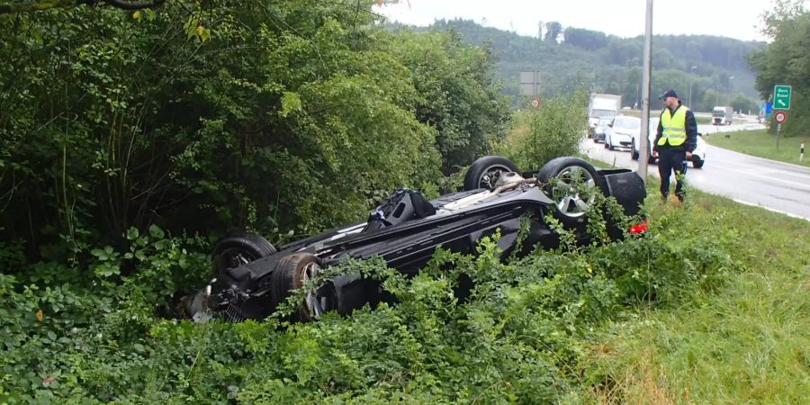Selbstunfall auf der Riburgerstrasse