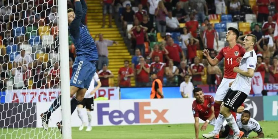 Fangsicher: U21-Keeper Alexander Nübel im Spiel gegen Österreich. Foto: Robert Jaeger/APA