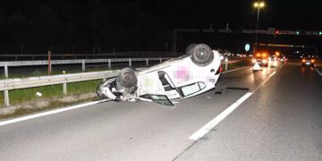 Unfall auf der Autobahn A3