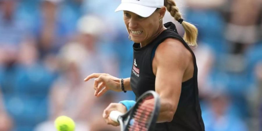 Angelique Kerber setzt sich in Eastbourne gegen Samantha Stosur durch. Foto: Steven Paston/PA Wire