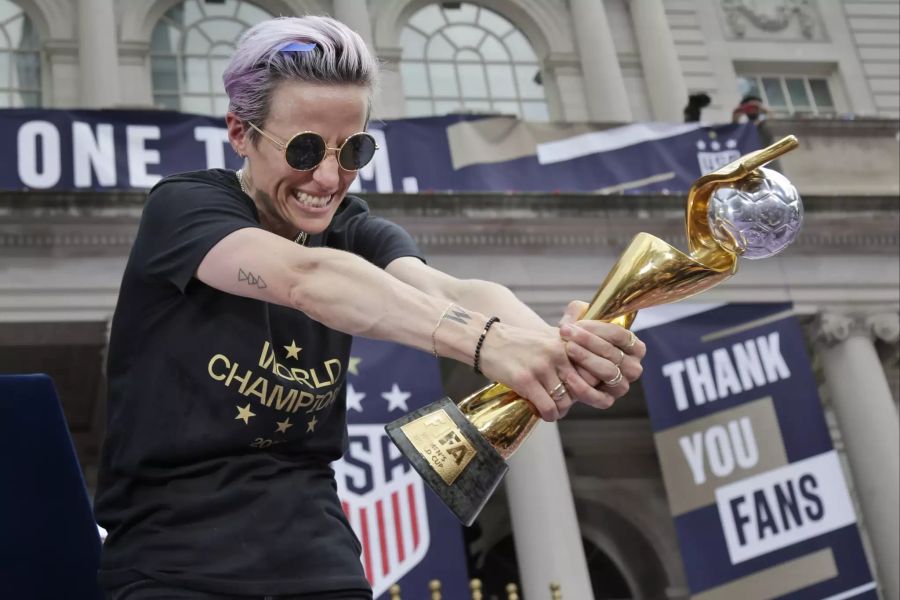 Megan Rapinoe holte mit den USA im Sommer in Frankreich den WM-Titel. Zudem profilierte sich die Star-Angreiferin als Trump-Gegnerin.