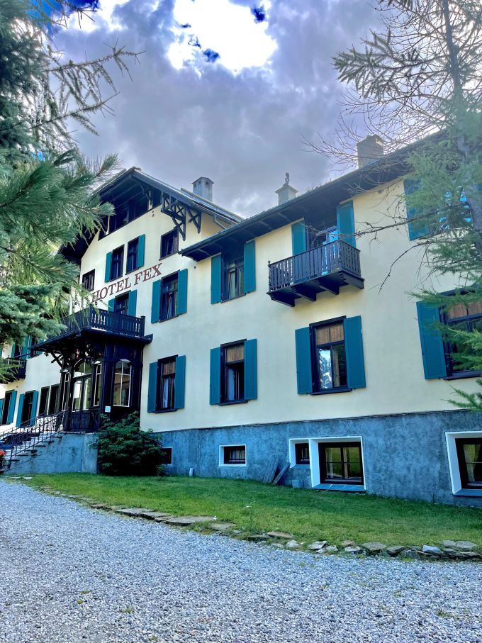 Fun Fact: Früher stand das Hotel Fex in St. Moritz Bad. Das Hotel Fex.