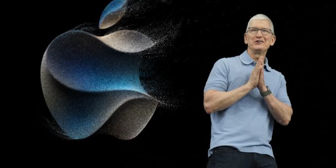 In Cupertino begrüsst Tim Cook zur «Wonderlust»-Keynote von Apple. Apple iPhone 15 Keynote