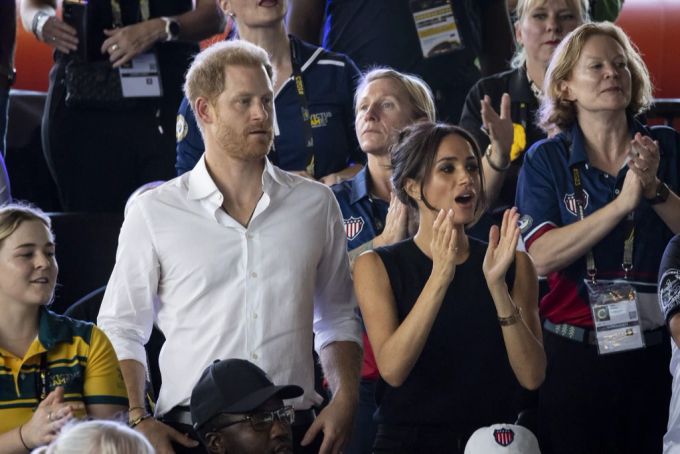 Prinz Harry und Meghan Markle verfolgen die Invictus Games. Prinz Harry
