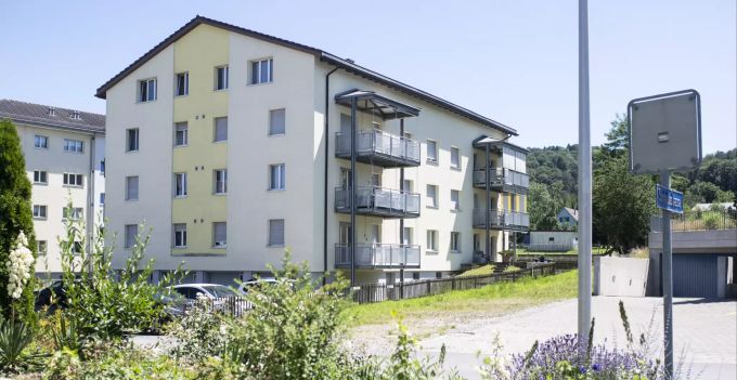 Blick auf das Haus in Eschenz TG, in dem ein Mann seine zwei Kinder und anschliessend sich selbst getötet hat. tötungsdelikt Eschenz