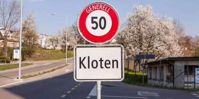 Ortschild Kloten – Kloten