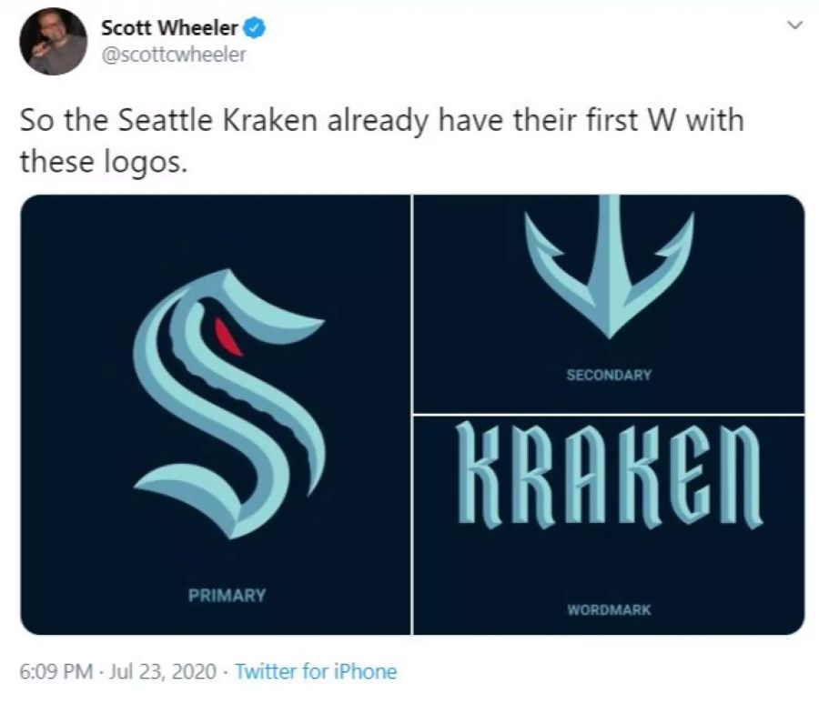 Das Logo der Seattle Kraken.