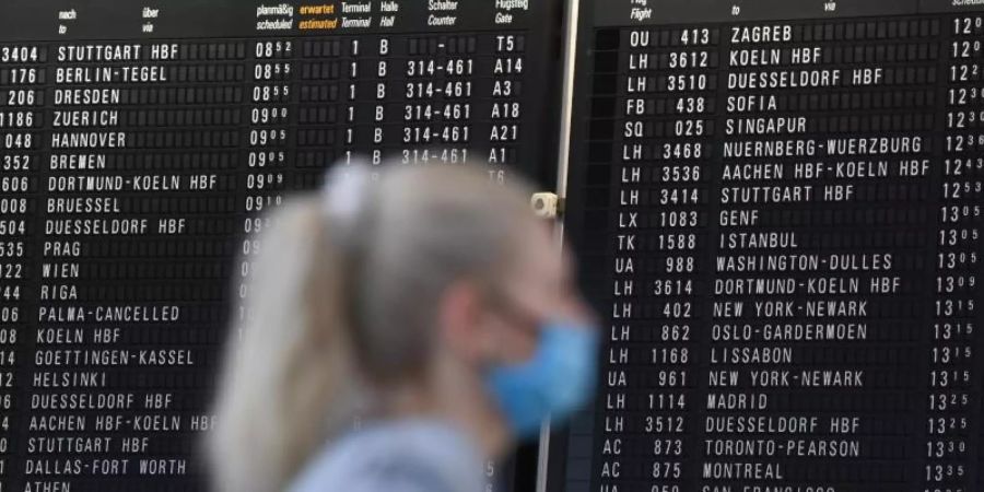 Am grössten deutschen Airport öffnet nun das erste Corona-Testzentrum an einem Flughafen in Deutschland. Foto: Arne Dedert/dpa