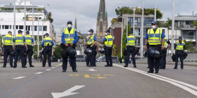 Die Basler Polizei konnte eine Demonstration gerade noch abwenden. (Symbolbild) Basel Polizei