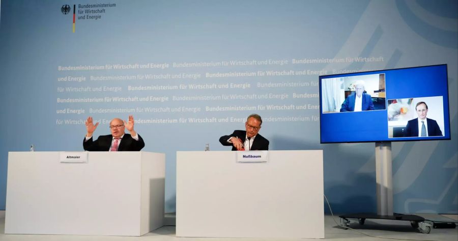 Pressekonferenz Bundeswirtschaftsministerium zu Curevac