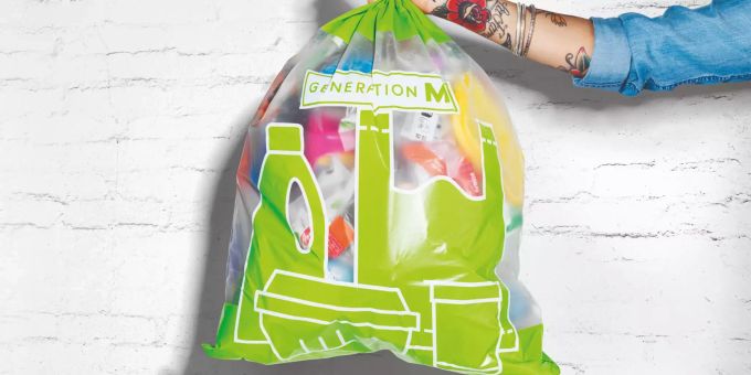 Recycling-Sack - Migros nimmt jetzt Plastik-Abfälle zurück