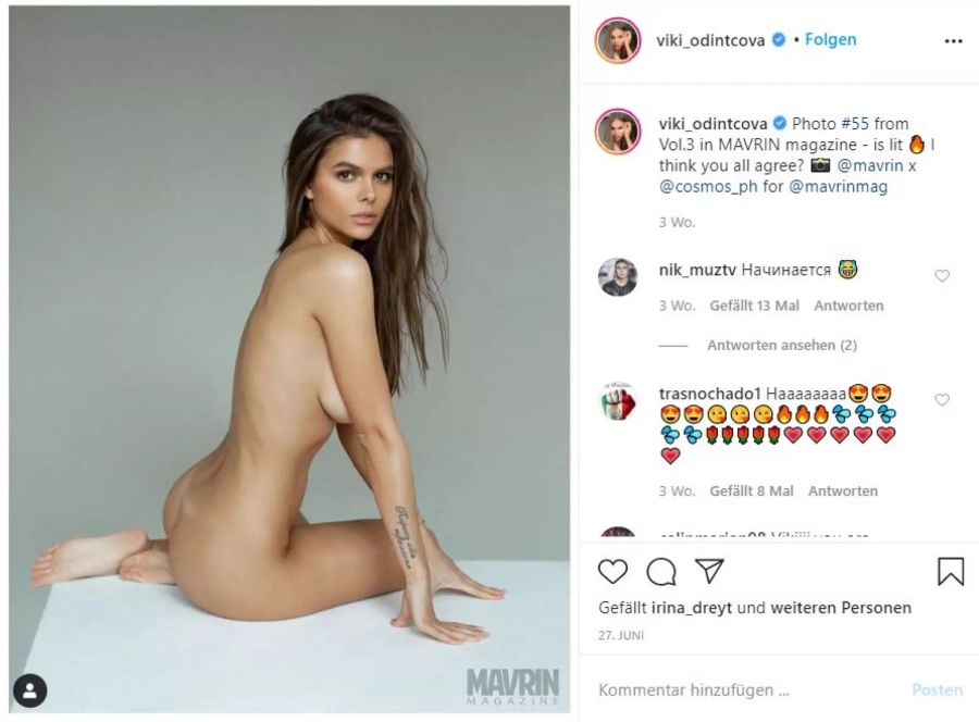 Das russische Instagram-Model behauptet, eine Affäre mit Hamilton gehabt zu haben