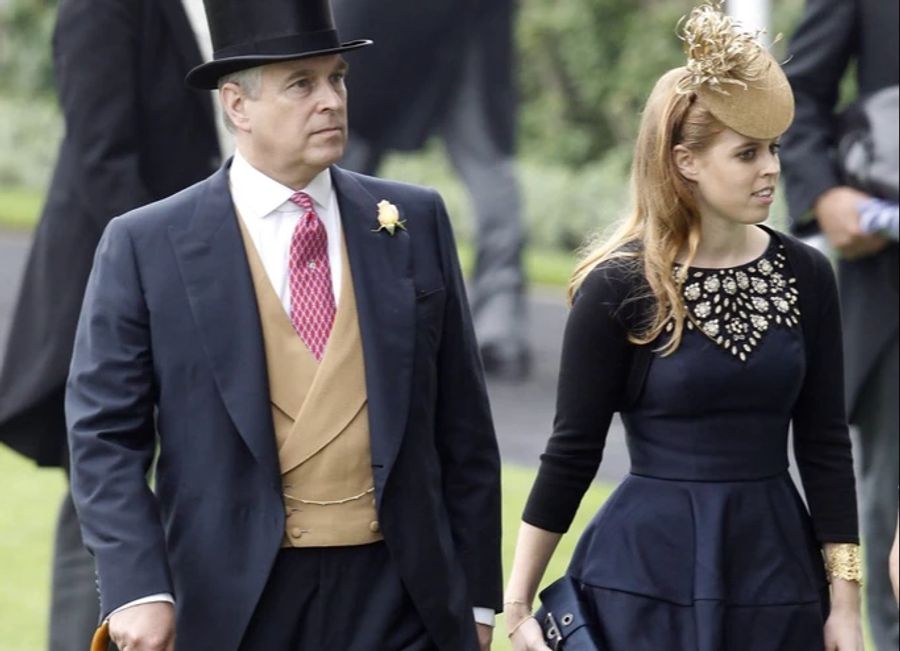 Prinzessin Beatrice mit ihrem Papa Prinz Andrew.