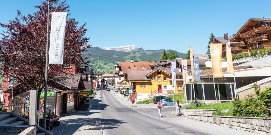 Die Dorfstrasse in Grindelwald.