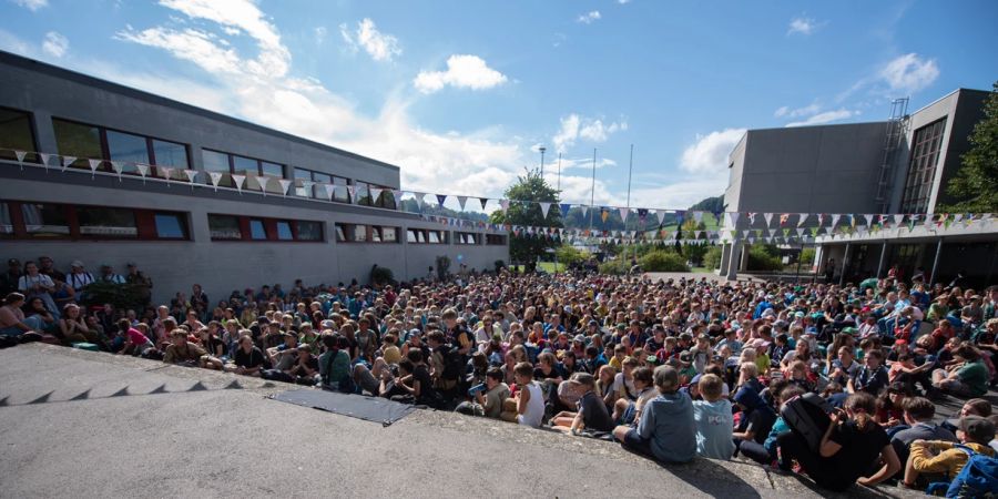 Kinder beim Pfadi-Treffen