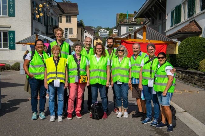 Der Vorstand Märtverein mit seinen Helfern haben den ganzen Märt auf die Beine gestellt.