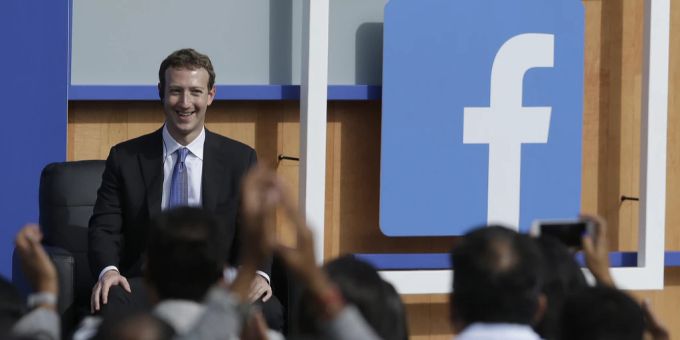 Facebook-Chef Mark Zuckerberg an einer Veranstaltung. mark zuckerberg facebook