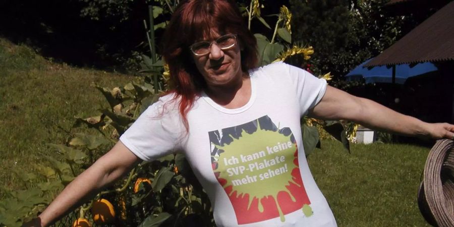 Brigitte Obrist, ehemalige Prostituierte, engagiert sich auch gegen Parteien, deren Ziele ihr nicht gefallen.