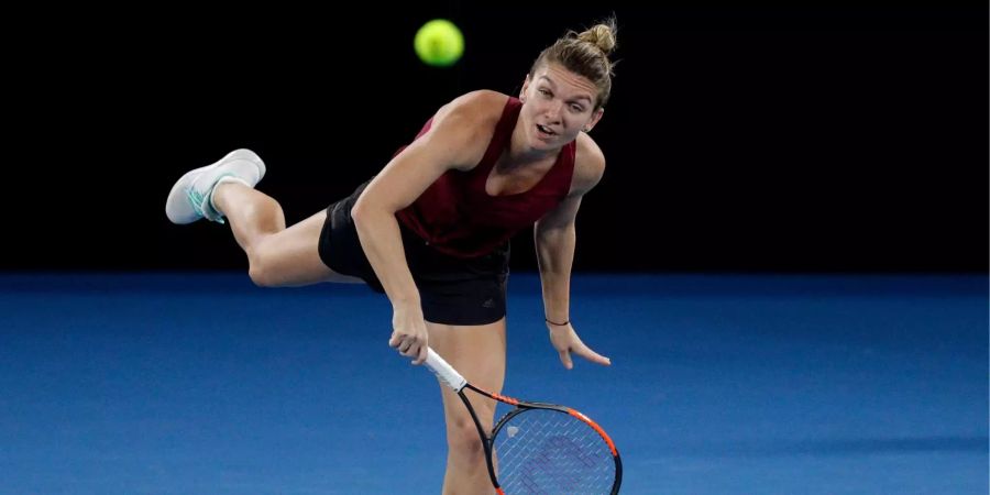 Was für ein Krimi: Simona Halep (RUM) wehrt gleich drei Matchbälle ab.