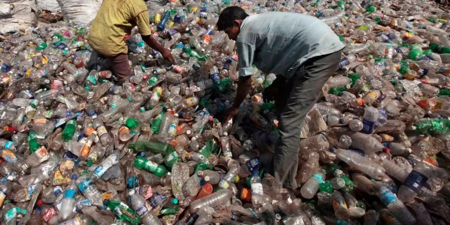 Plastik-Müllberge sind in Indien keine Seltenheit.