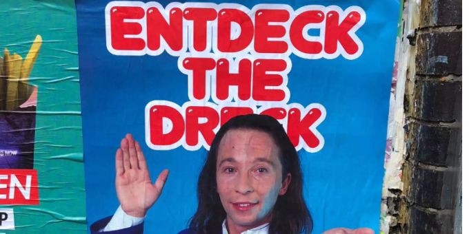 Auf Plakaten - Deutsche bezeichnen DJ Bobo als «Dreck»