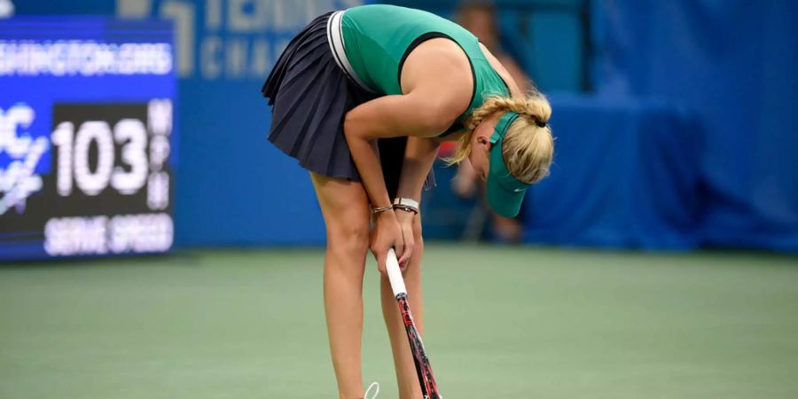 Die Kroatin Donna Vekic verpasste die Chance auf den Sieg in Washington.