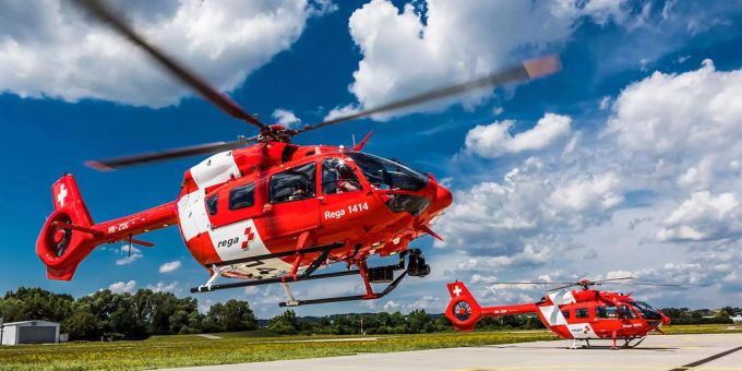 Ein Helikopter der Rega. (Symbolbild) Rega Helikopter
