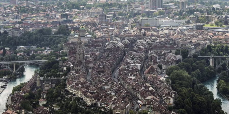 Stadt Bern als Austragungsort für die Schweizermeisterschaft im Weidlingfahren - Keystone