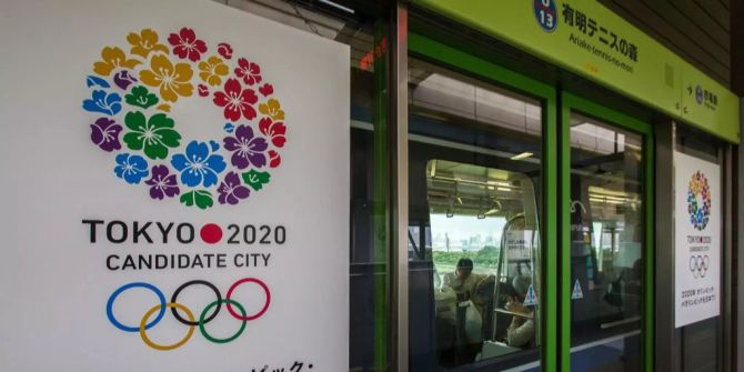 Das Logo der Olympischen Spiele 2020 in Tokio.