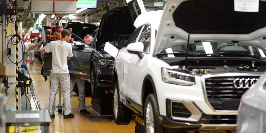 Produktion bei Audi in Ingolstadt.