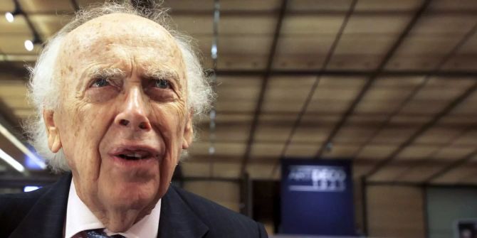 Der Nobelpreisträger James Watson (USA) bei einer Konferenz.