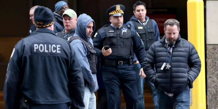 Polizisten in Chicago.