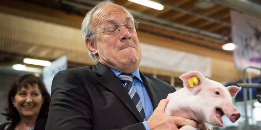 Bundesrat Johann Schneider-Ammann an der Olma 2015.