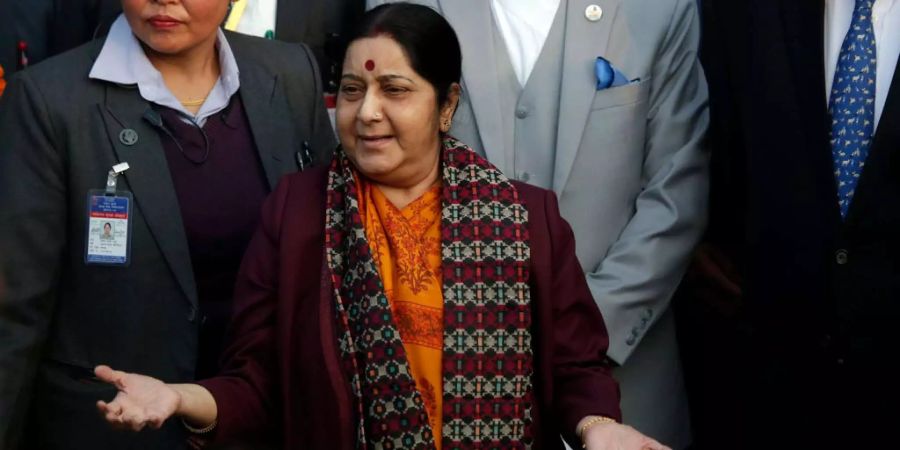 Aussenministerin Sushma Swaraj informierte über die Identität der Toten.