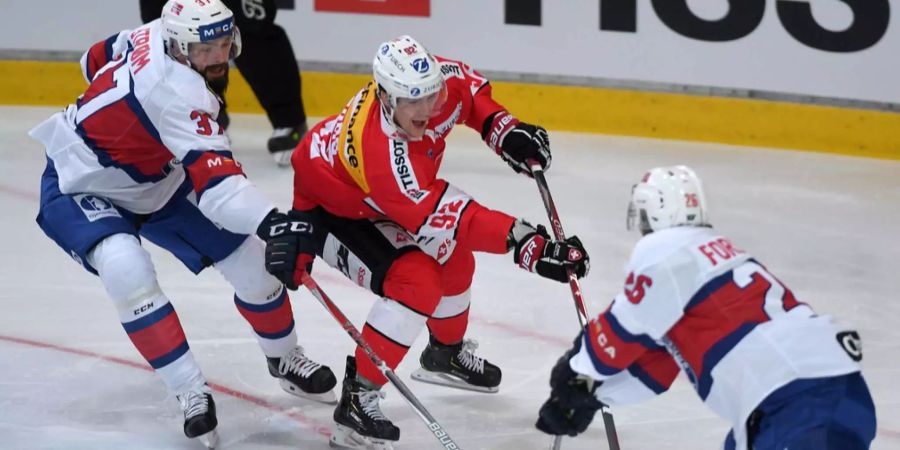 Die Schweizer Eishockey-Nati gewinnt das zweite Testspiel gegen Norwegen mit 3:0.