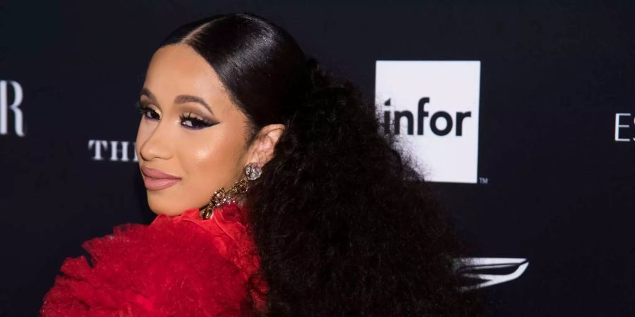 US-Rapperin Cardi B posiert an der Fashion Week in New York (USA).